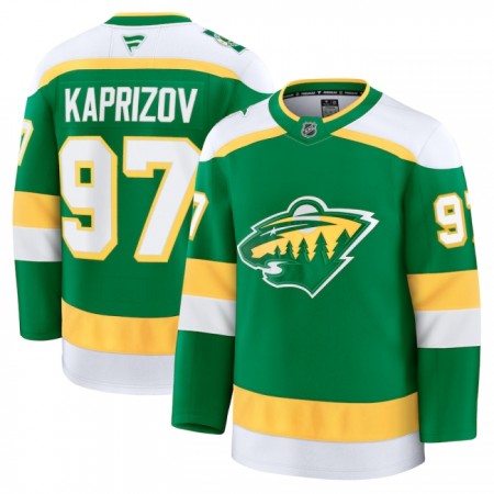 Maillot de Hockey Minnesota Wild Fanatics Premium Kirill Kaprizov 2024-25 Vert Troisième - Homme